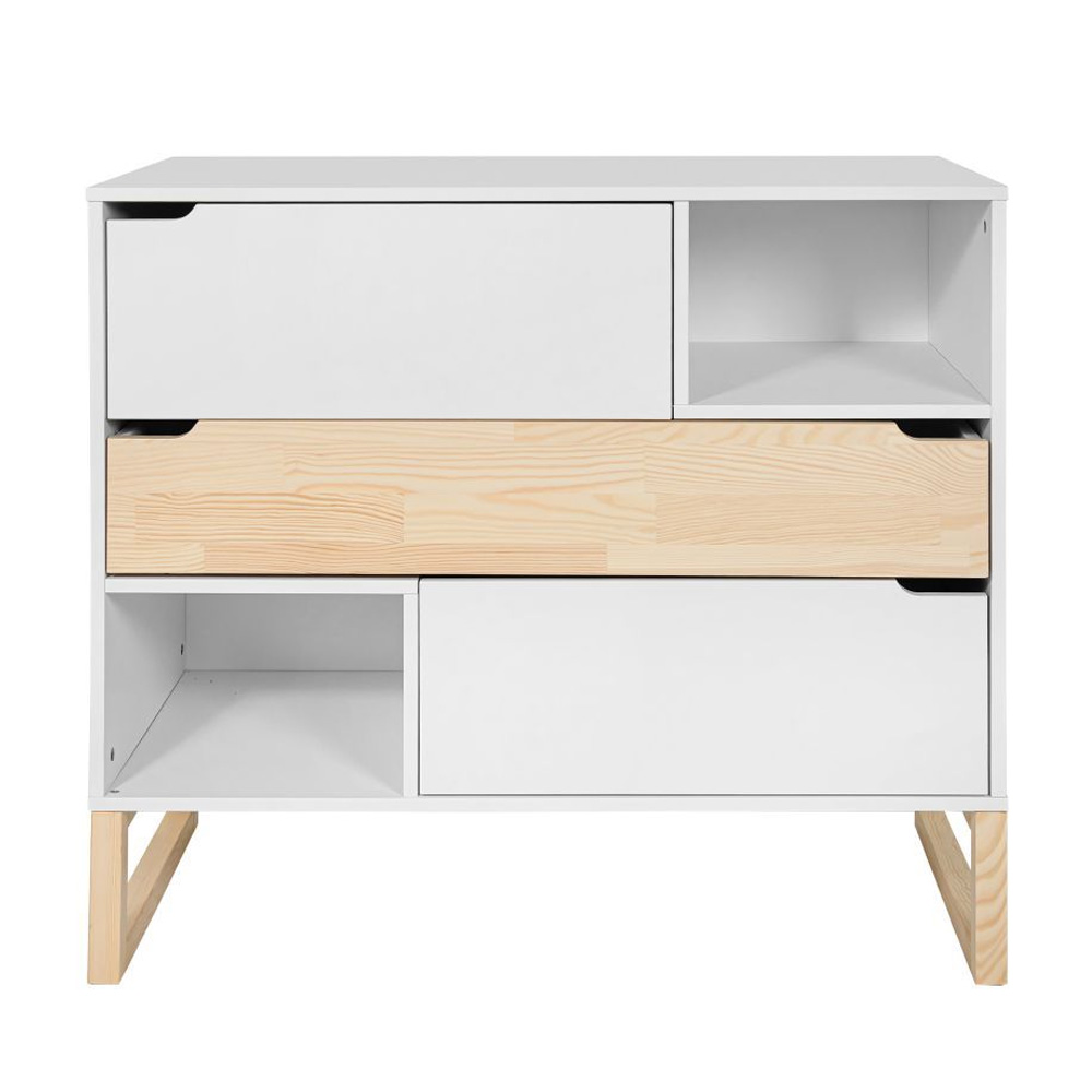 Bellamy Tatam komoda s 3 ladice, white/pine - cover