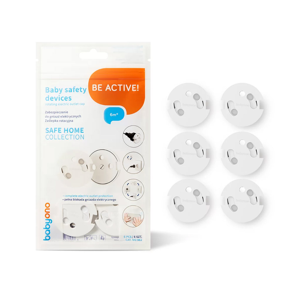 BabyOno Zaštita za električne utičnice, rotirajuća 6 kom - cover