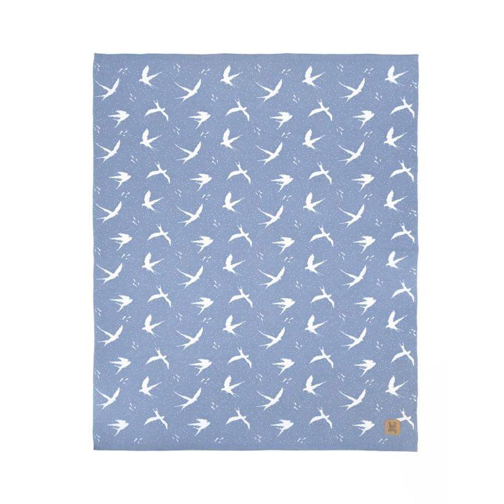 Bellamy Fly pamučna dekica 80x100 cm, plava - cover