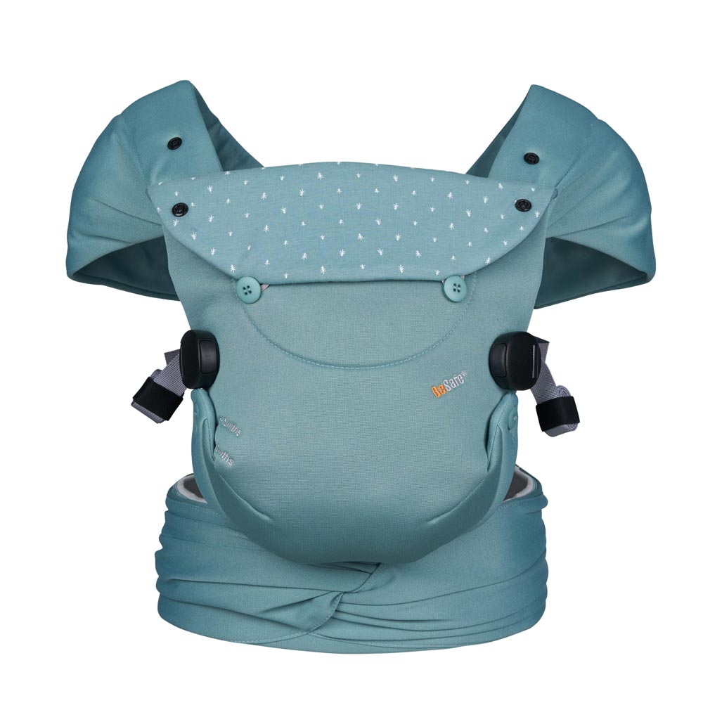 BeSafe nosiljka Newborn Haven Eucalyptus Forest, zelena - cover
