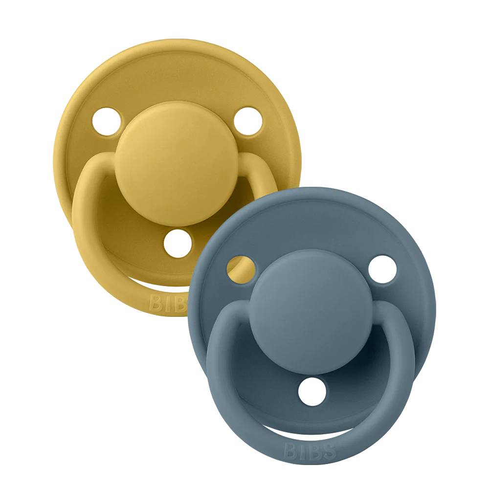 BIBS De Lux dude (silikon) - Mustard/Petrol - cover