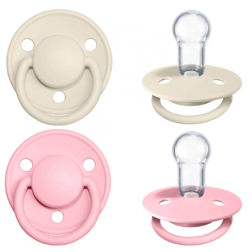 BIBS De Lux dude (silikon) -Ivory/Baby Pink - cover