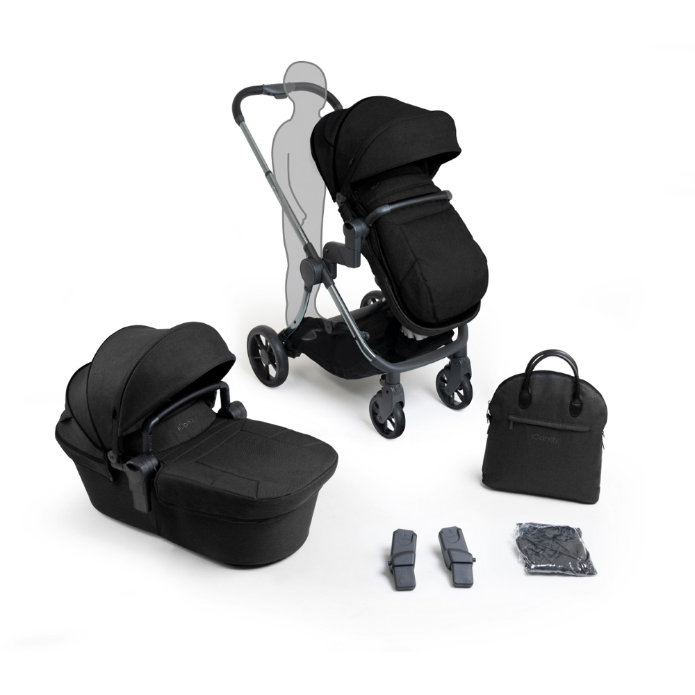 Dječja kolica iCandy Lime Lifestyle, Phantom Black Combo, crno podvozje - cover