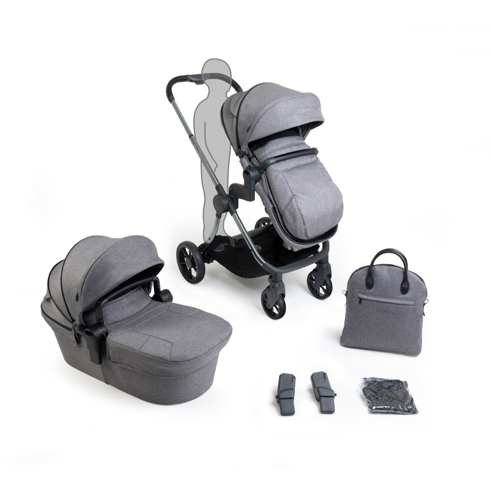 Dječja kolica iCandy Lime Lifestyle, Phantom Charcoal Combo siva, crno podvozje - cover