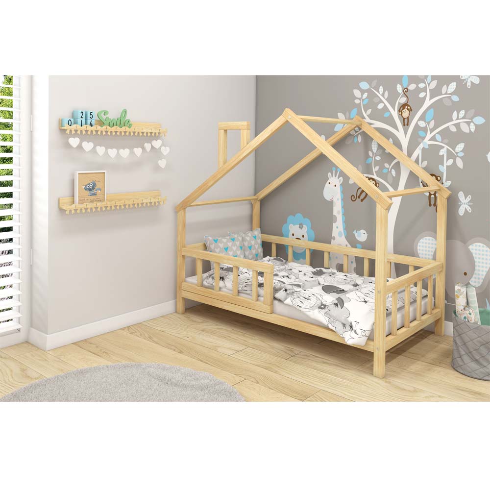 Dječji krevet ACMA House 3 natur 160x80 - cover