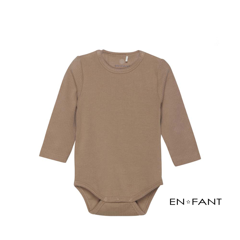 En Fant - Bodi s dugim rukavima, Affogat, vel. 56 - cover