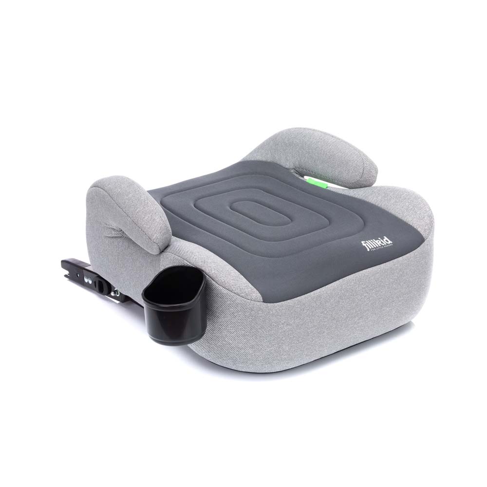 Fillikid Booster/sjedalo za auto s Isofix i-size priključkom i držačem za čašu, siva - cover