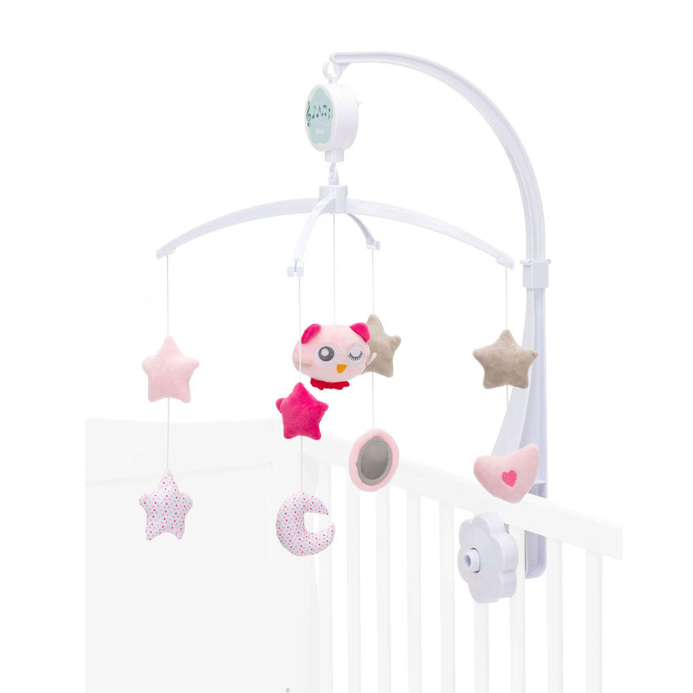 Fillikid mobilni vrtuljak sovica, rozi - cover