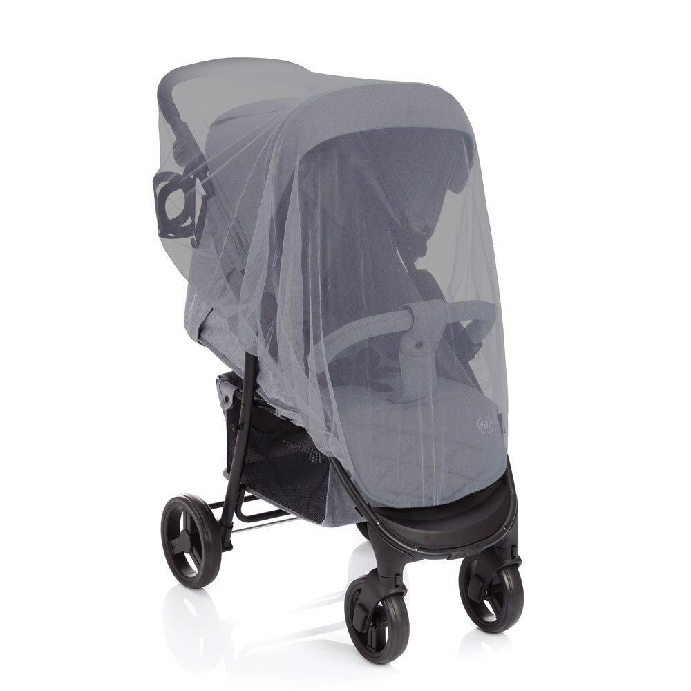 Fillikid Univerzalna mrežica protiv komaraca za kolica, krevetić, siva - cover