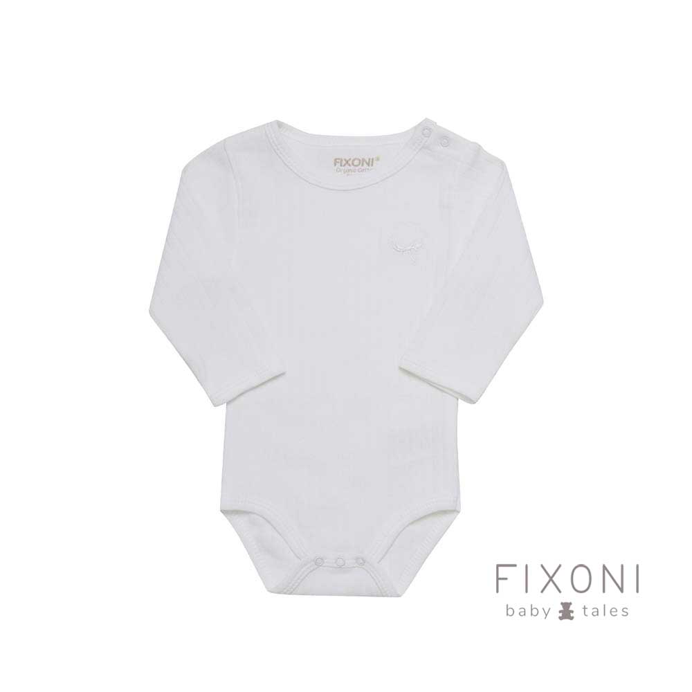 Fixoni - Bodi dugi rukav, White Sky, vel. 62 - cover