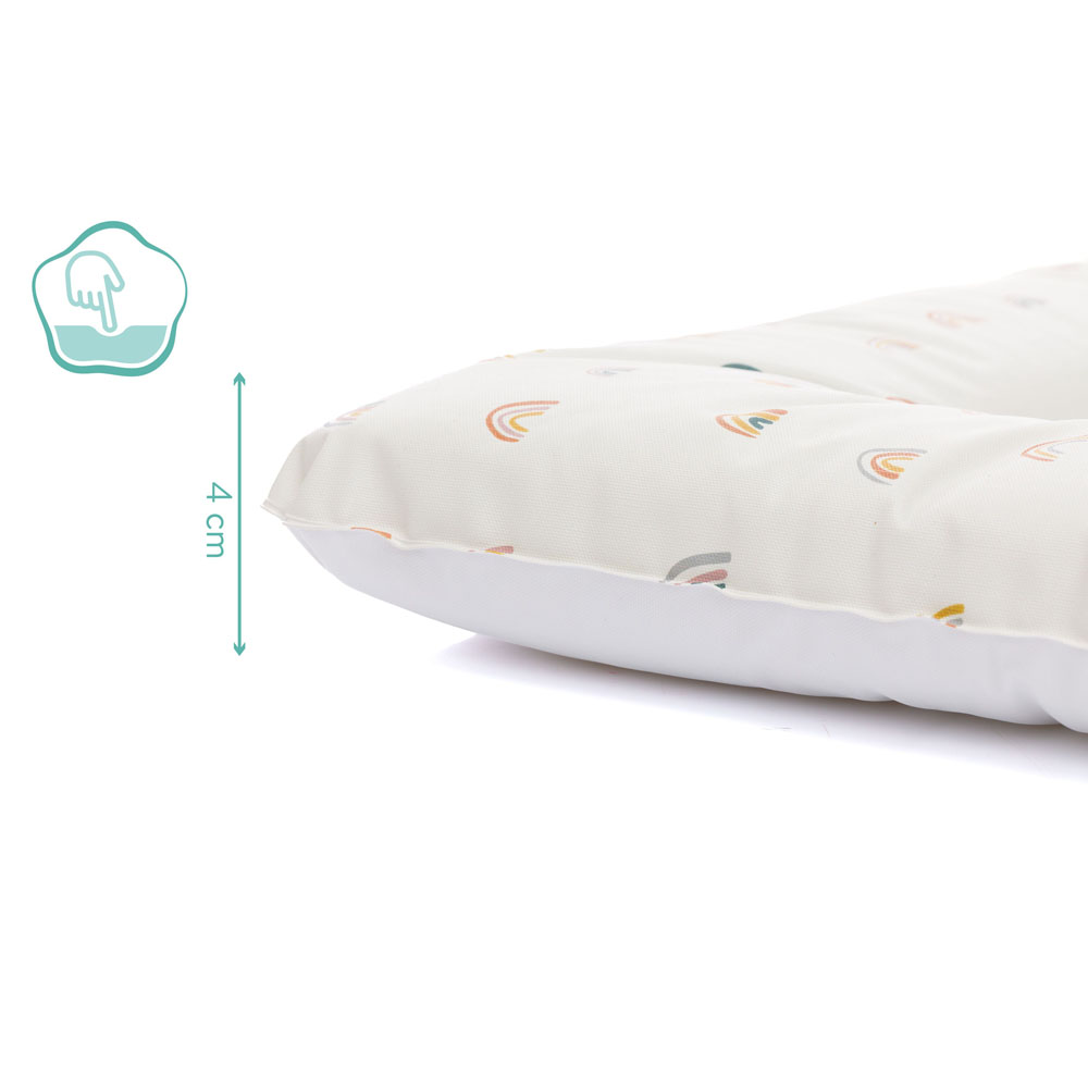 Fillikid podloga za prematanje luxe soft 53x70x4 cm soft, Rainbow Beige - cover