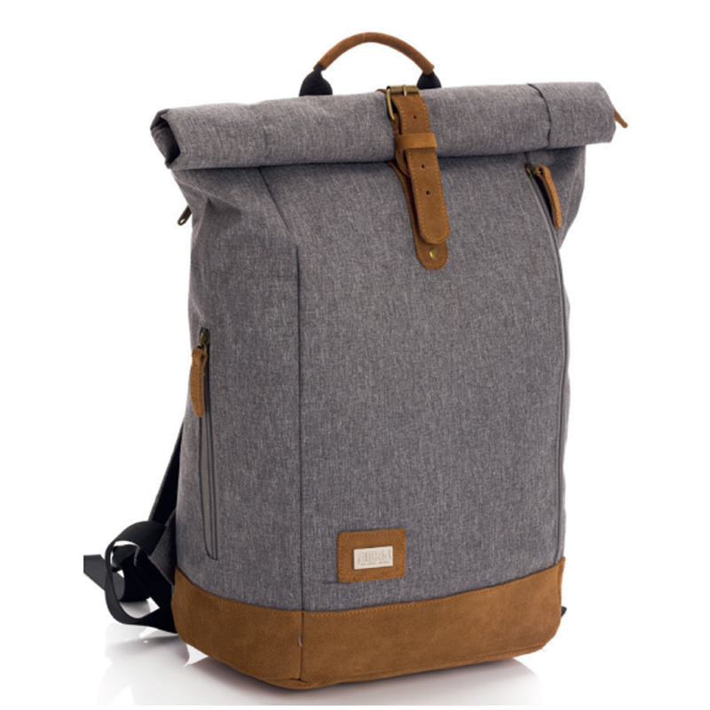 Fillikid torba/ruksak za pelene Rolltop Berlin, siva - cover