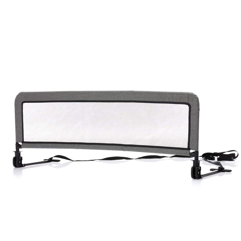 Fillikid zaštitna ograda za krevet Hugo 135x50 cm, tamno siva - cover