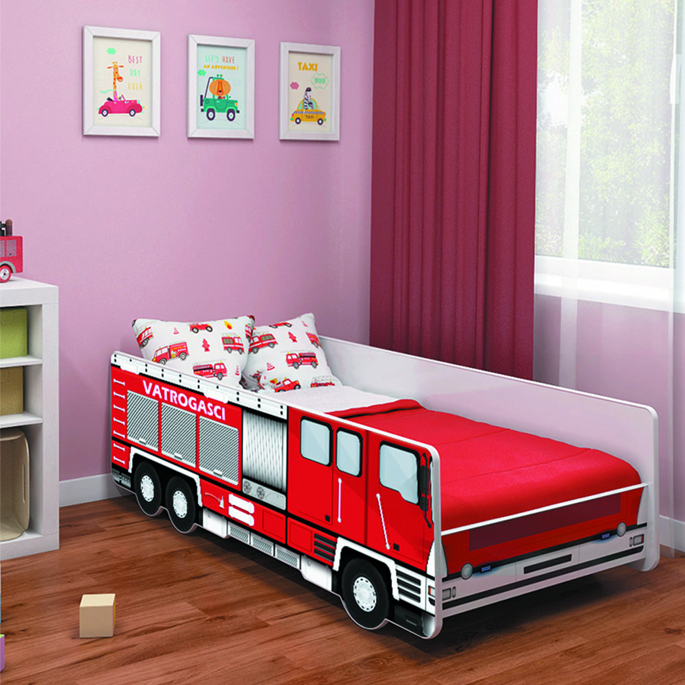 Dječji krevet ACMA Vatrogasci 140x70 - cover