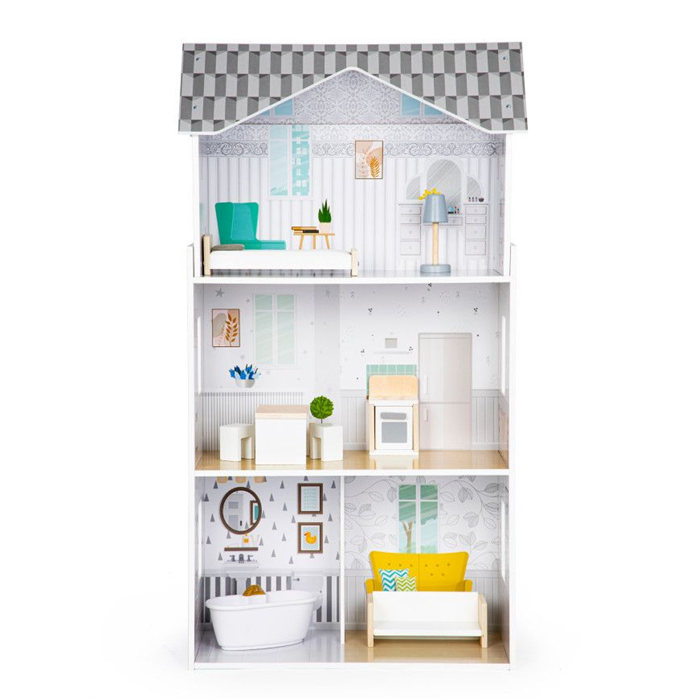 Drvena kućica za lutke Grace s namještajem - cover