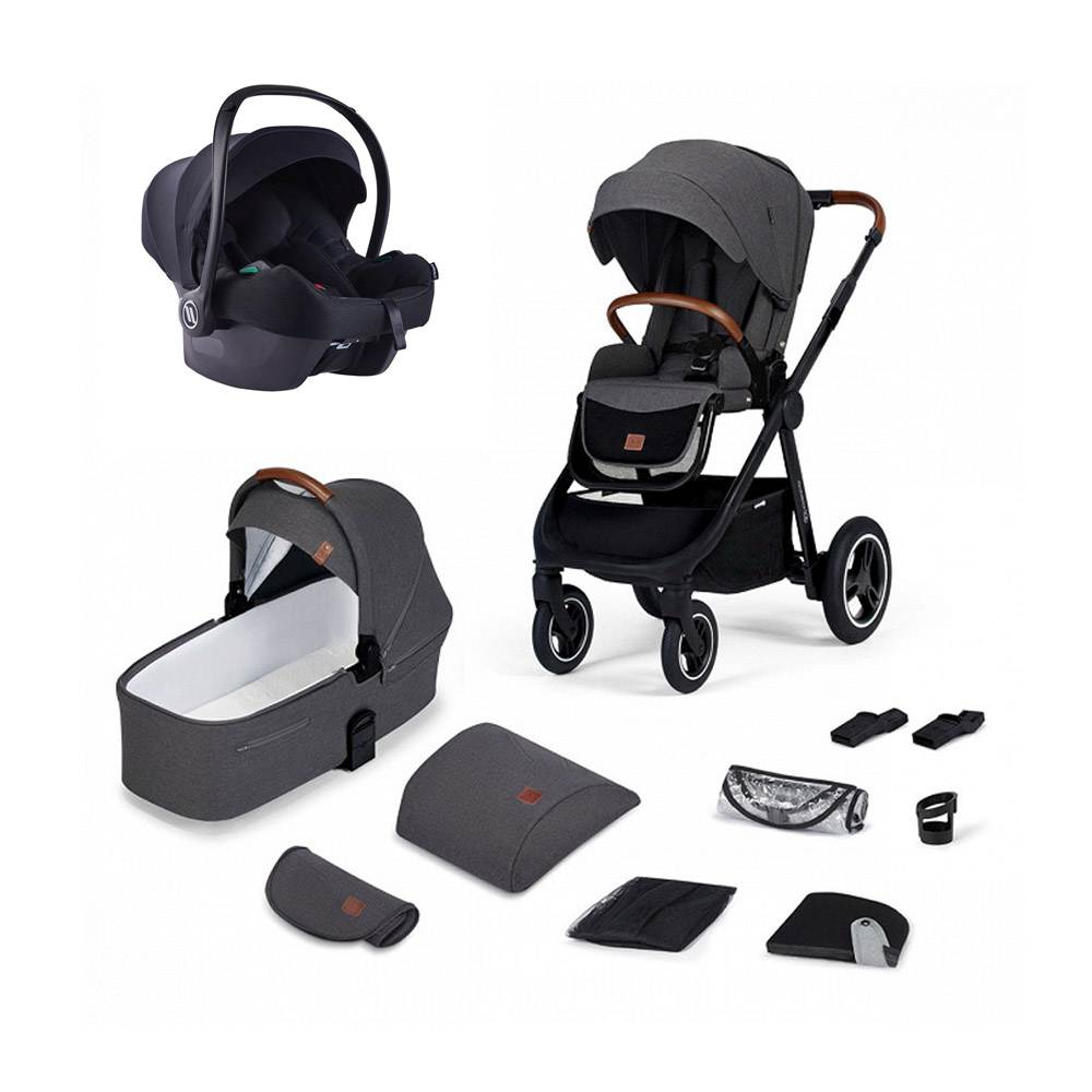 Kinderkraft dječja kolica Everyday, dark gray CZM 3u1 B - cover