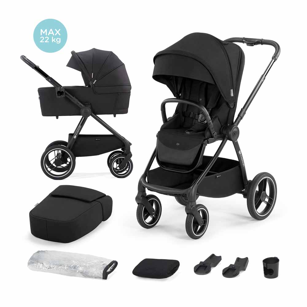 Kinderkraft dječja kolica Nea 2u1, midnight black - cover