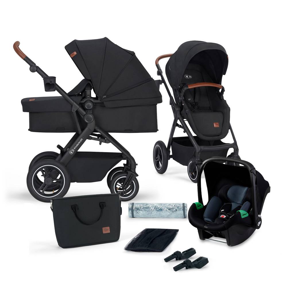 Kinderkraft dječja kolica B-TOUR MINK PRO 3u1, black CZM - cover