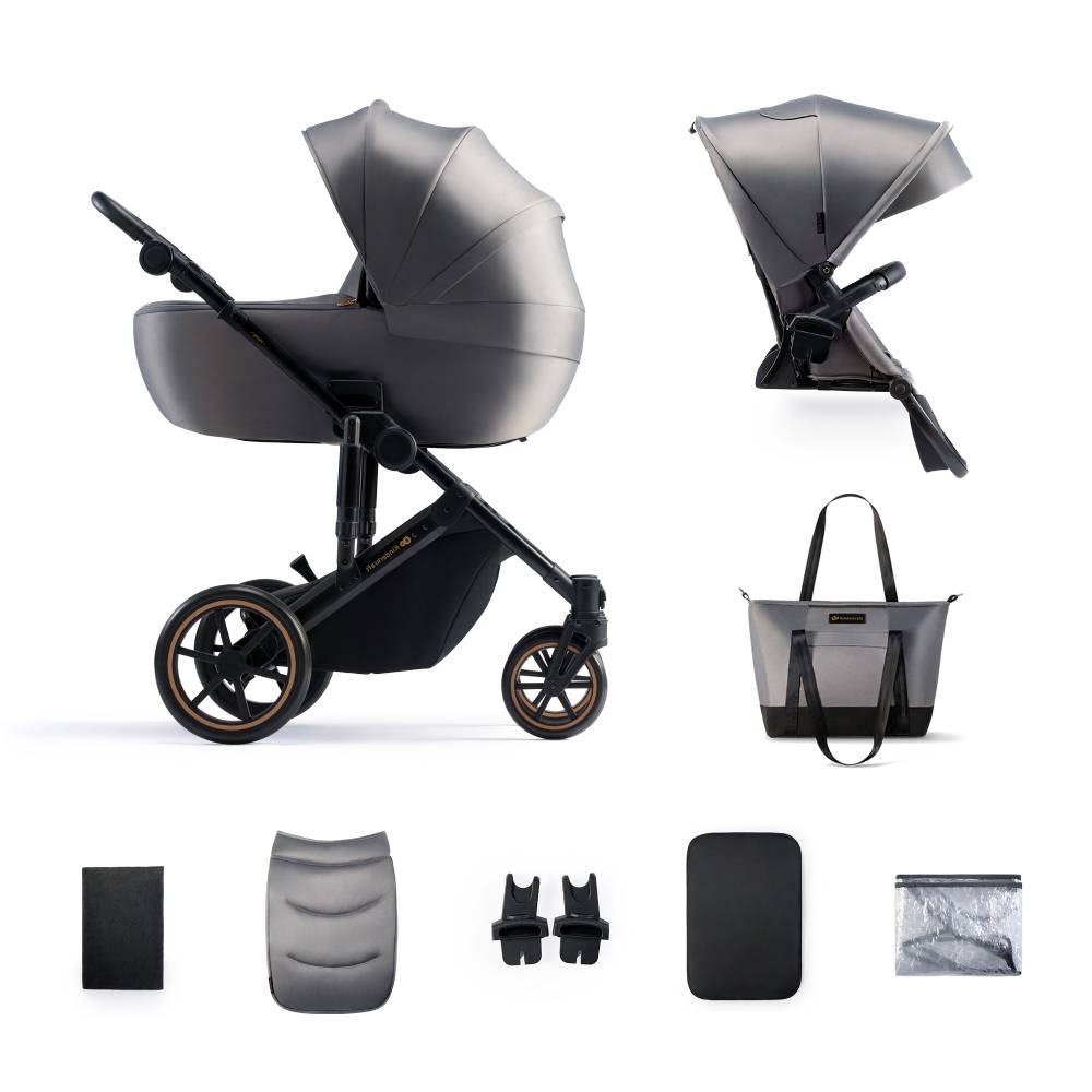 Kinderkraft dječja kolica Prime 2 2u1, Shadow Grey - cover