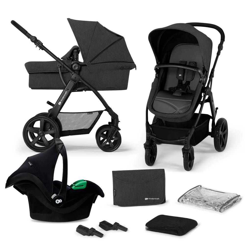 Kinderkraft Kolica Moov CT 3u1 MINK PRO, crna - cover