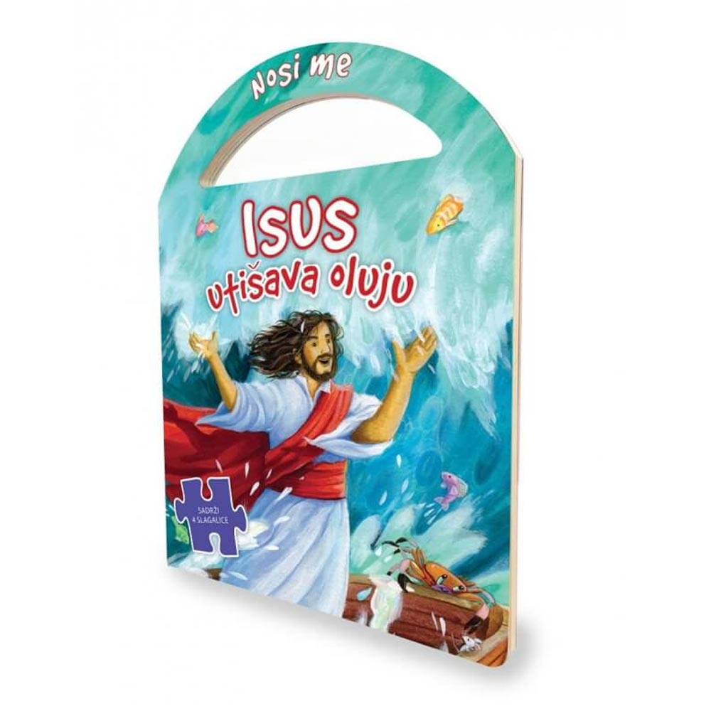 Knjiga s puzzlama: Isus utišava oluju - cover