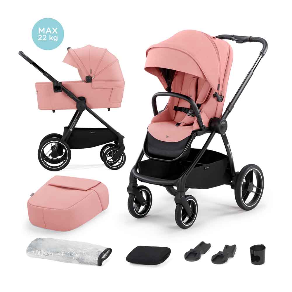 Kinderkraft dječja kolica Nea 2u1, ash pink - cover