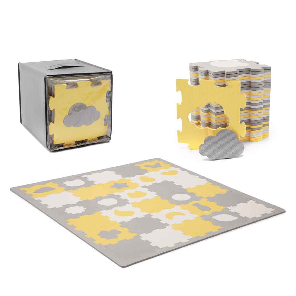 Kinderkraft puzzle LUNO oblici, žute - cover