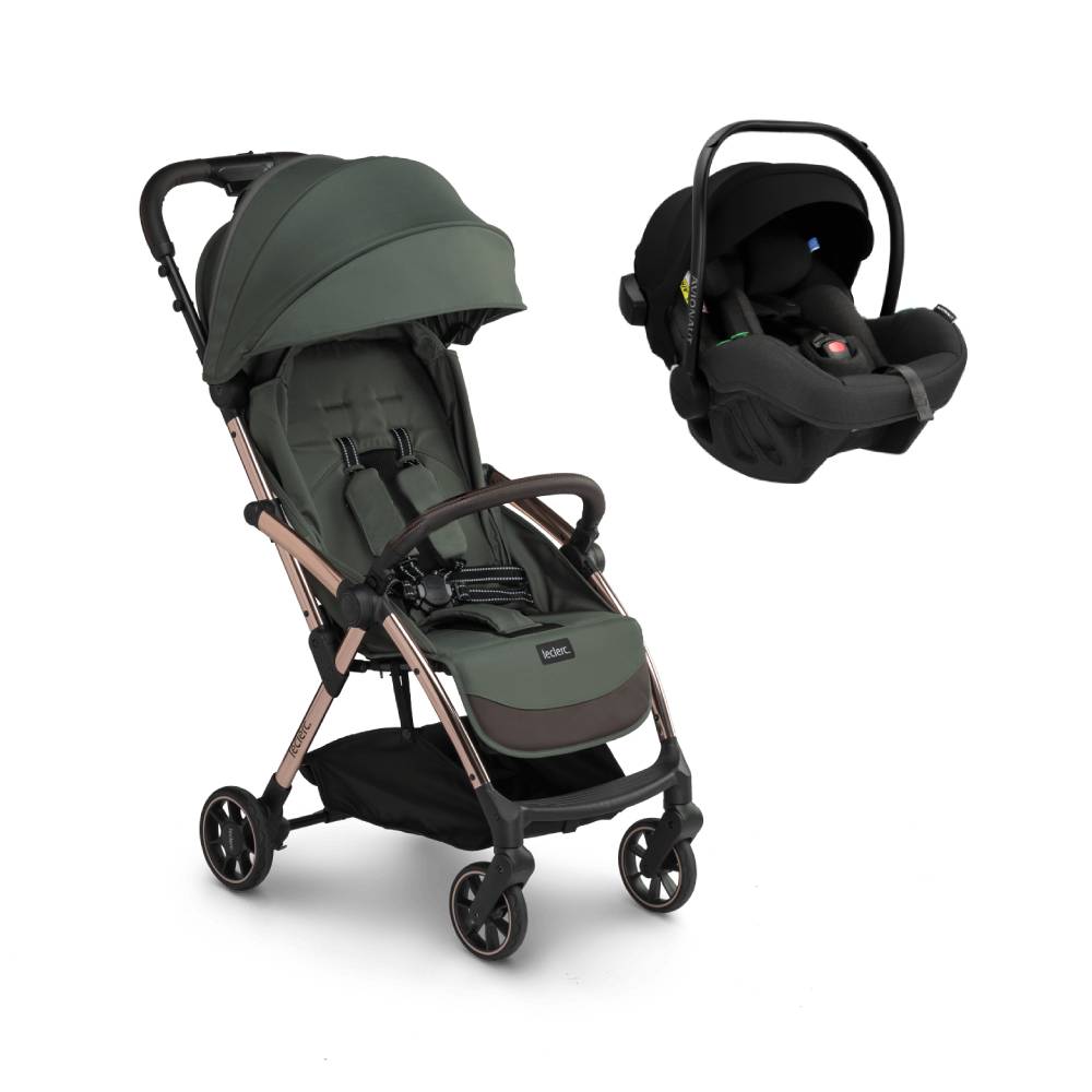 Leclercbaby Influencer sportska kolica, Army Green + Autosjedalica  B - cover