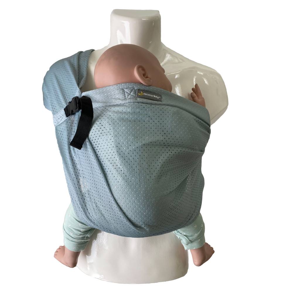 Minimonkey Sling nosiljka za bebe, Light green - cover