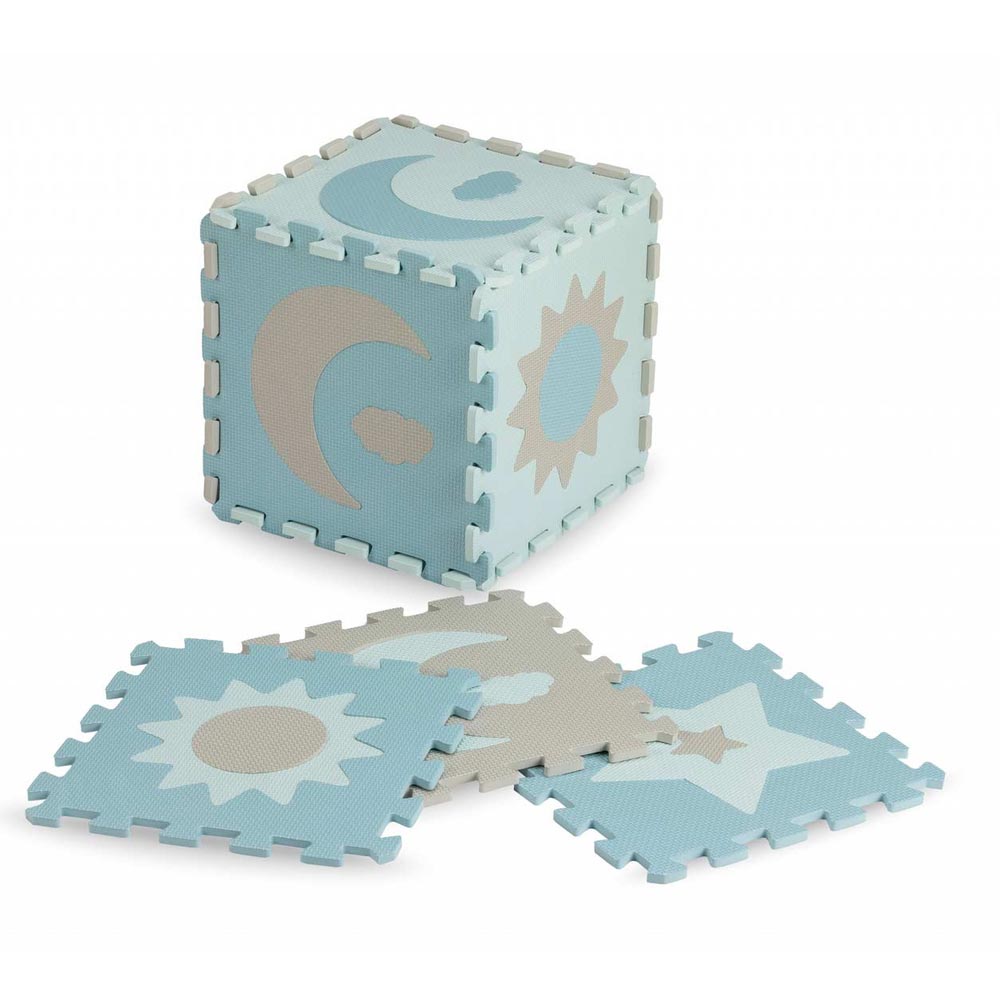 MOMI NEBE, puzzle od pjene 90x90 cm, plave - cover