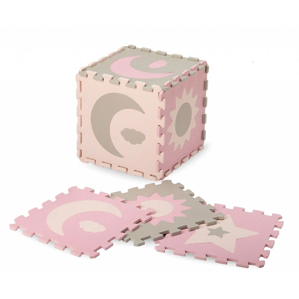 MOMI NEBE, puzzle od pjene 90x90 cm, roze - cover