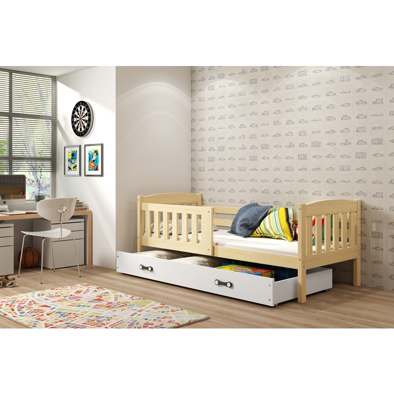 Krevet BMS Kubus + ladica, PINE - cover