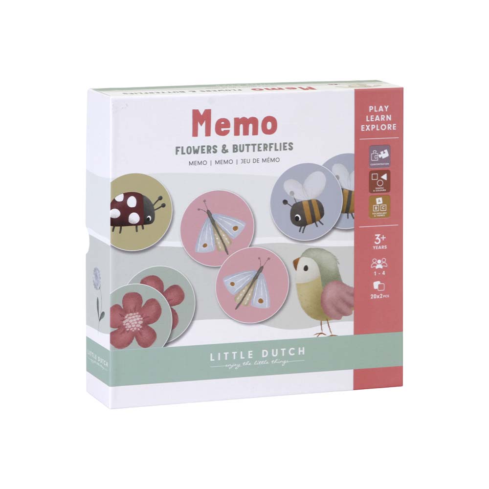Little Dutch Memo Flowers & Butterflies - cover