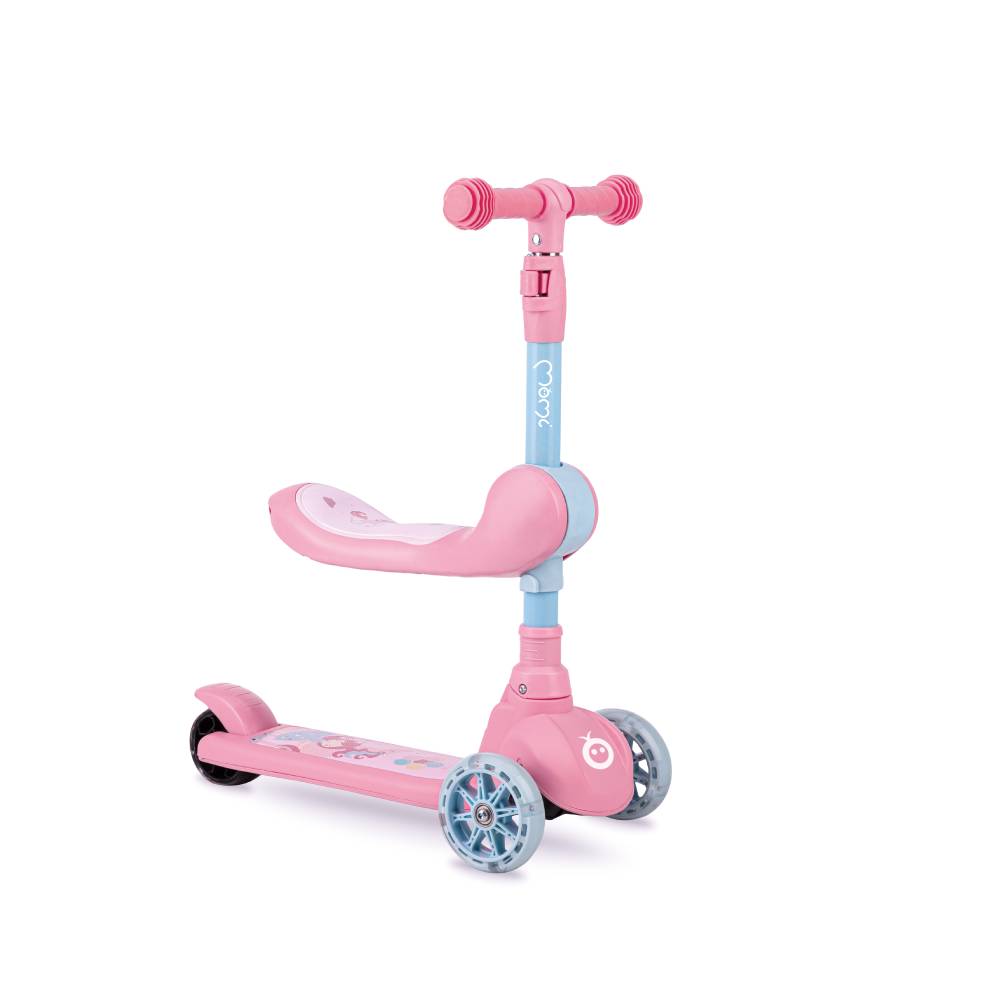 MoMi KIURU romobil, pink - cover