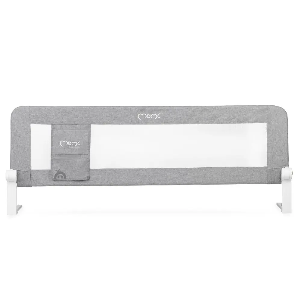 MoMi LEXI zaštitna ograda za krevet 148x43 cm, svijetlo siva - cover