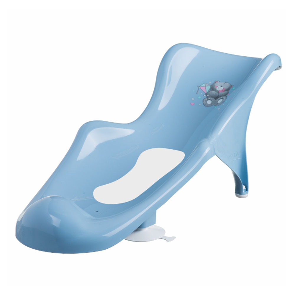 Naslon za kupanje Medo, anti-slip podloga, plava - cover