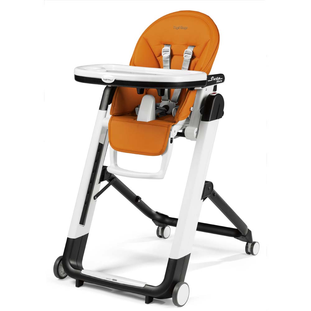Peg Perego Siesta Follow Me hranilica eko koža, Arancia - cover