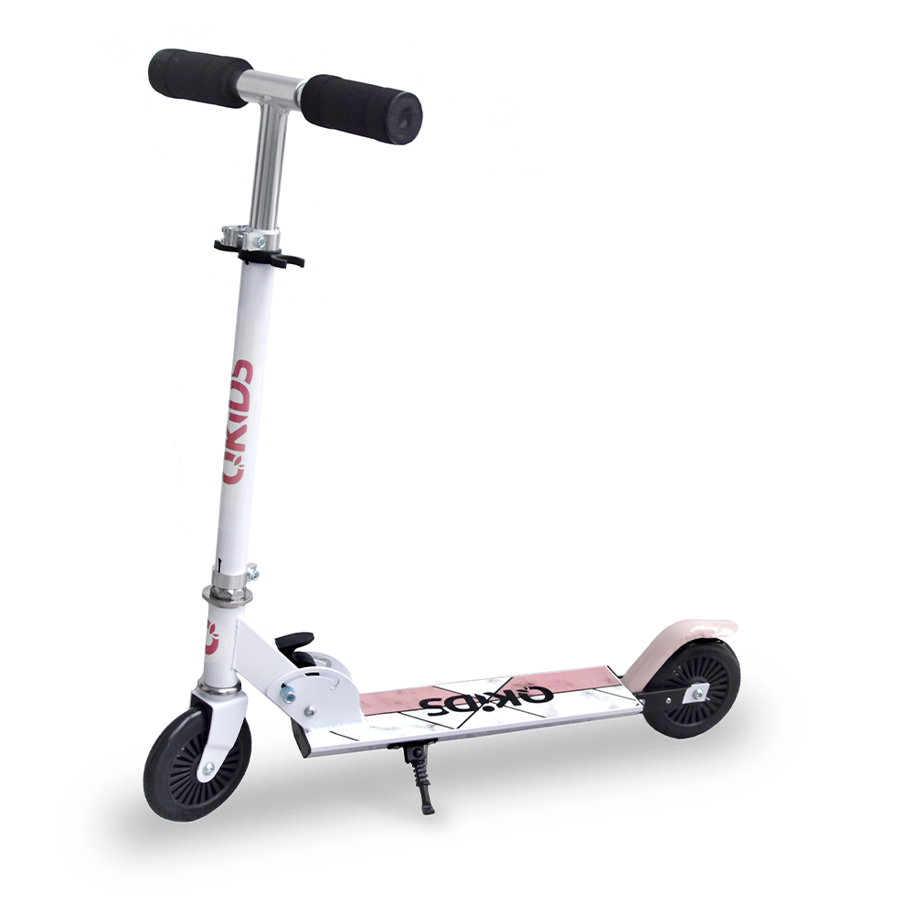 QKIDS FLO romobil, aluminium pink - cover