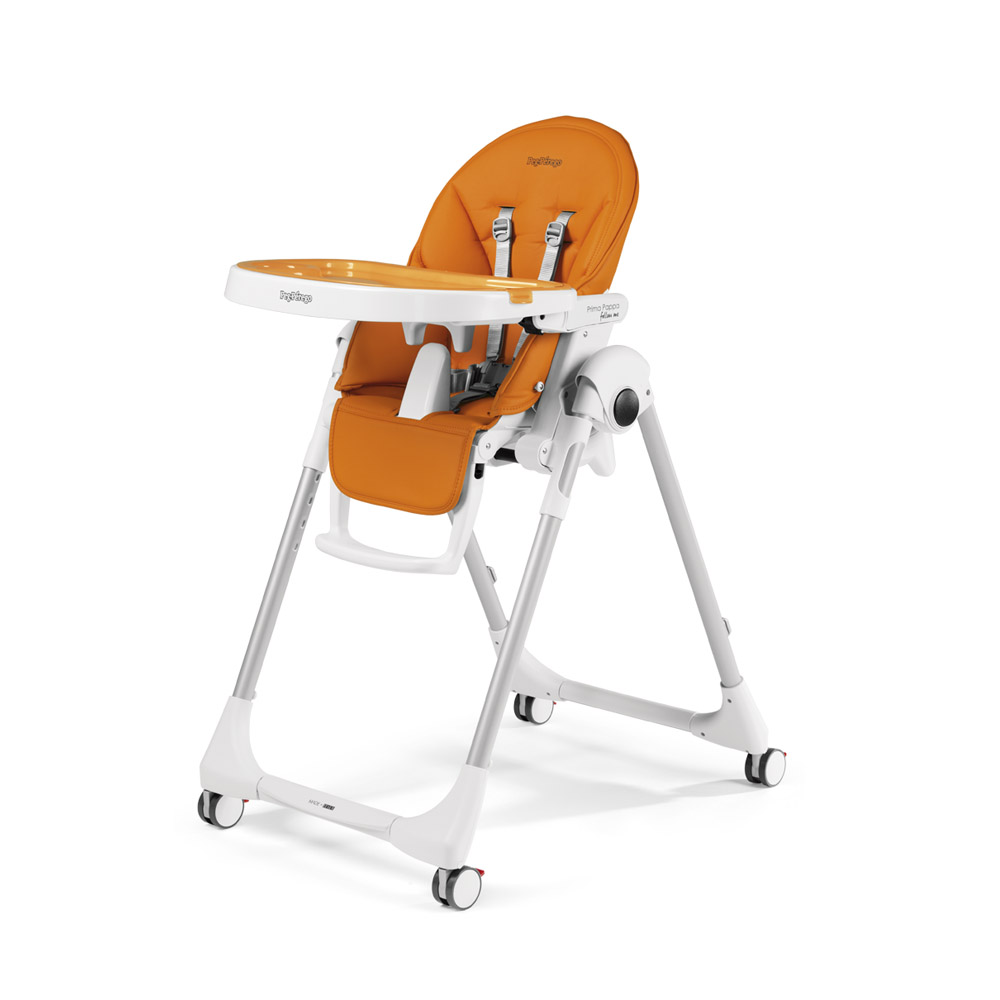 Peg Perego Prima Pappa Follow Me hranilica eko koža, Arancia - cover