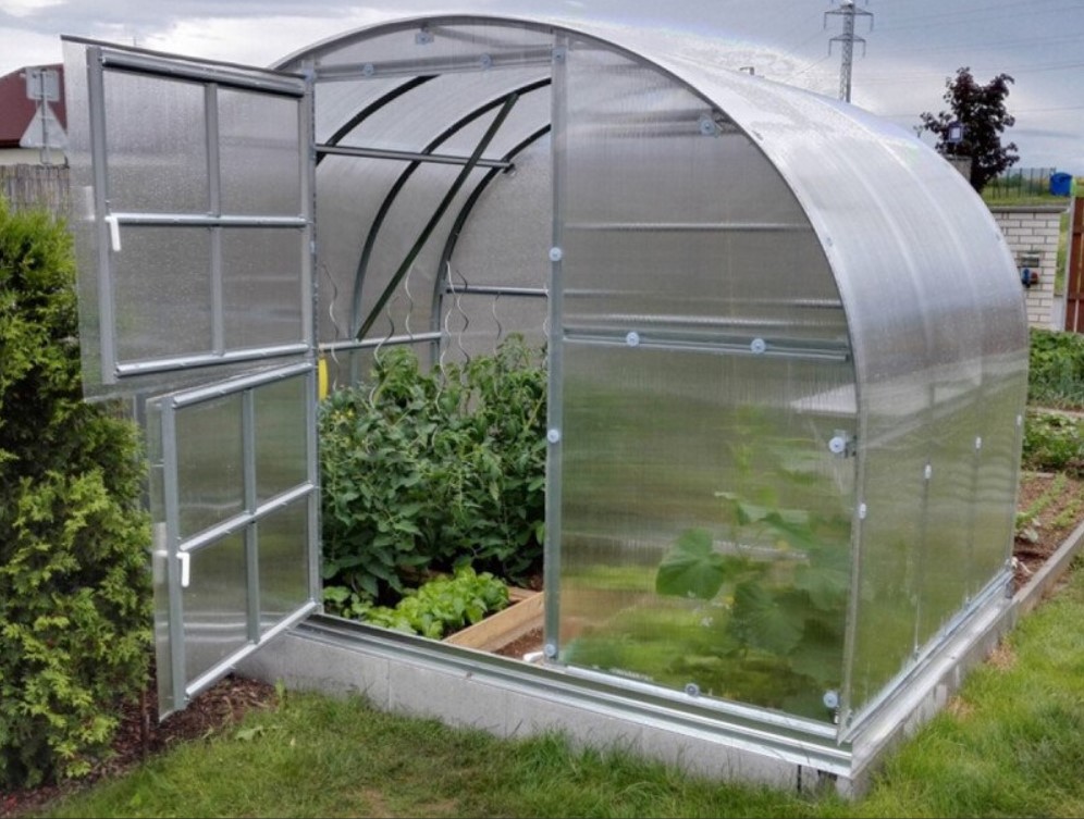 RASTLINJAK KLASIK 3x2x2.18m S TEMELJI – 4mm POLIKARBONAT - cover