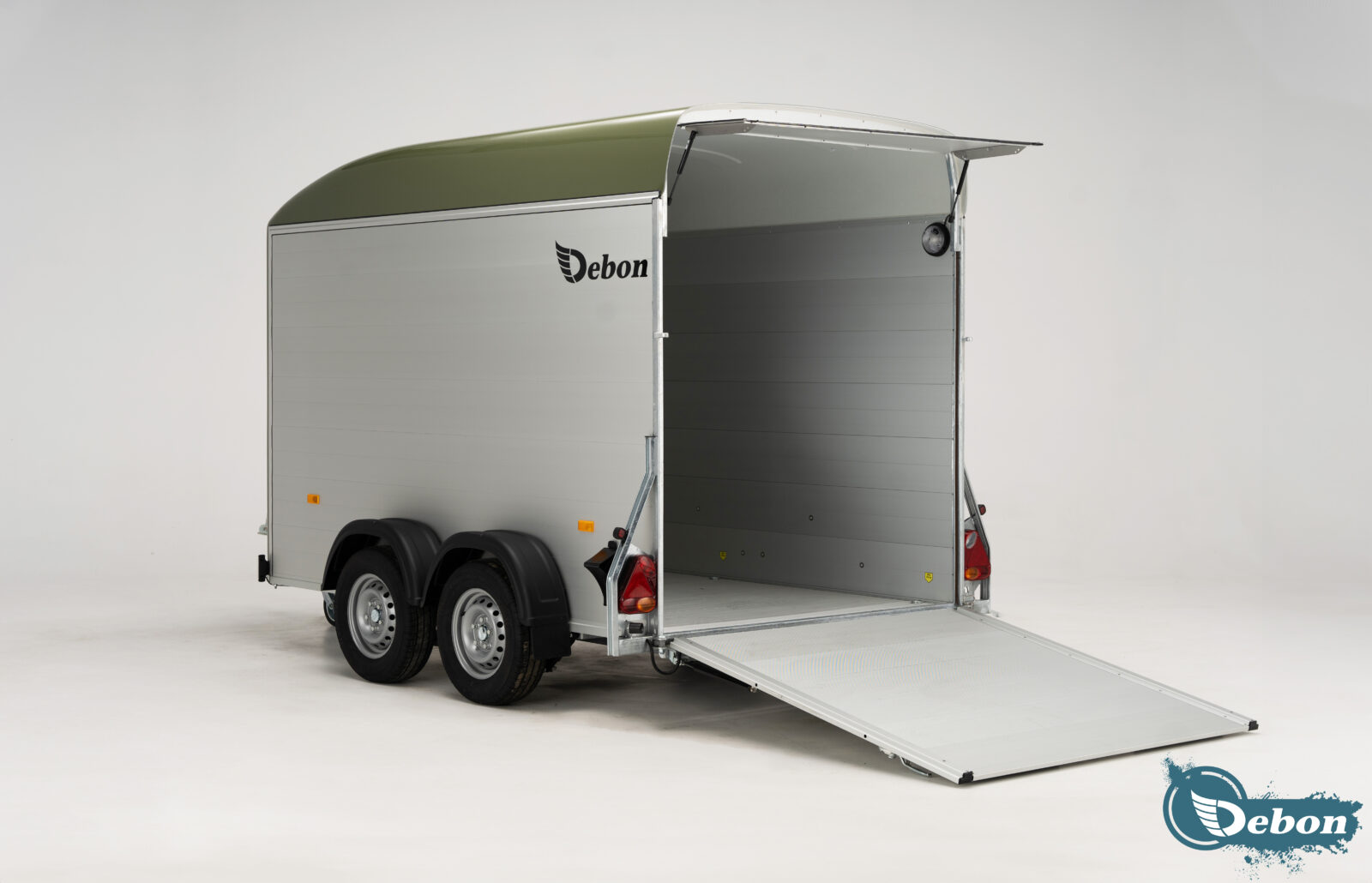 Debon box prikolica C500 ALU + bočna vrata - cover