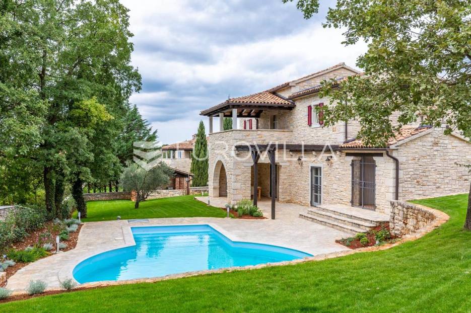 Istra, Tinjan, elegantna kamena vila s bazenom, iznimne kvalitete gradnje - cover