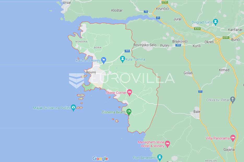 Rovinj, građevinsko zemljište 4200 m2, pogled na more - cover