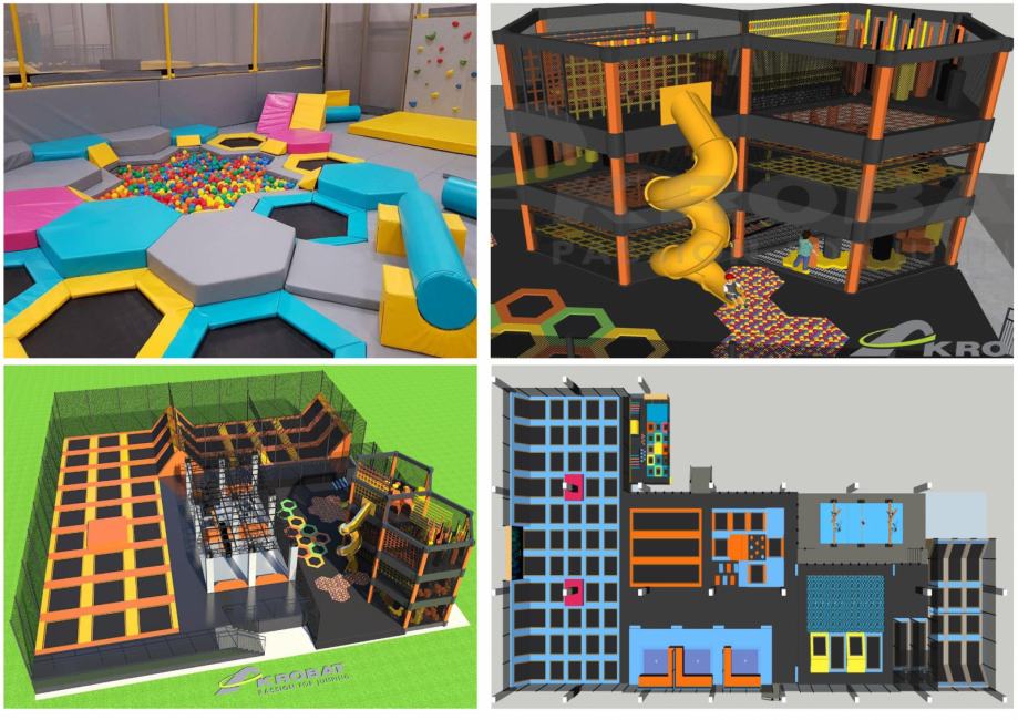 SOFT PLAY IGRAONICE, TRAMPOLIN PARKOVI, Made in EU, izrada po mjeri - cover