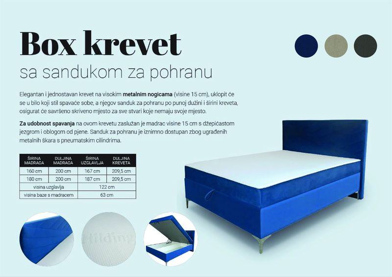 Krevet francuski Romby NOVO - cover