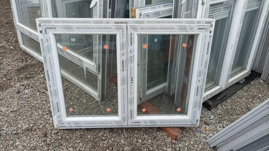 PVC PROZOR DVOKRILNI 138,5x101,5 - SALAMANDER - AKCIJA POPUST 35% - cover