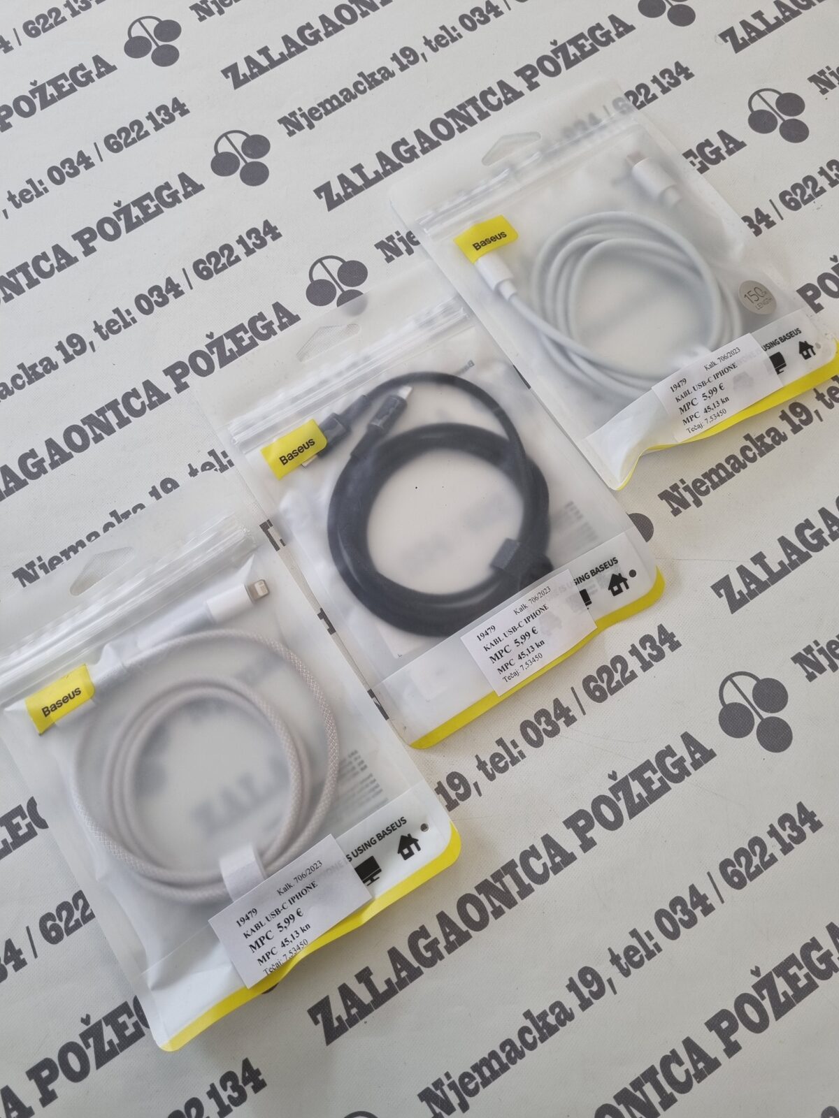 Baseus Kabl USB-C/ Iphone - cover