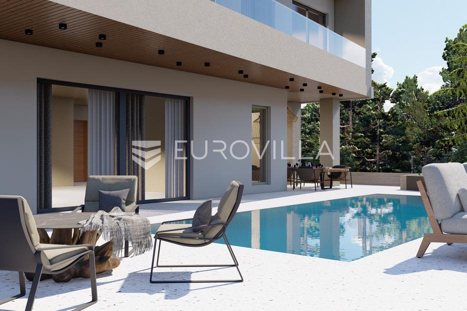 Rovinjsko Selo, luksuzna dvojna kuća s podzemnom garažom i bazenom - cover