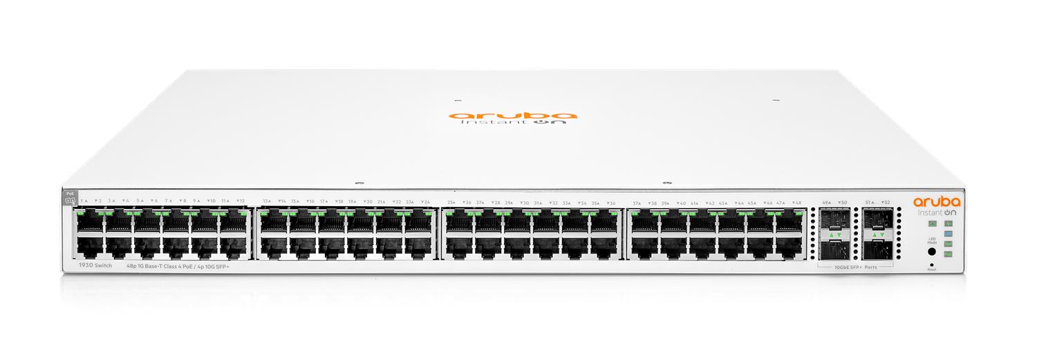 HPE SWITCH ARUBA INSTANT ON 1930 48G 4SFP+ POE 370W - cover