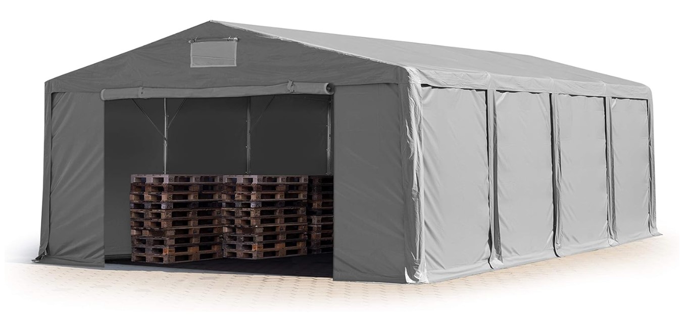 SKLADIŠNI ŠATOR PROF 8x8x4.4×3 PVC - cover